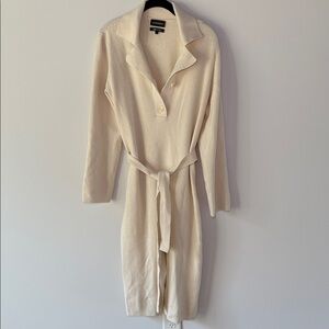 Carbon38 Cream Midi Dress